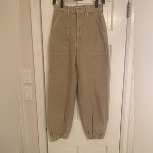 MOTHER High Rise Jeans in Beige